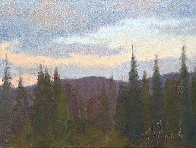 5x7 oil on paper<br>sold